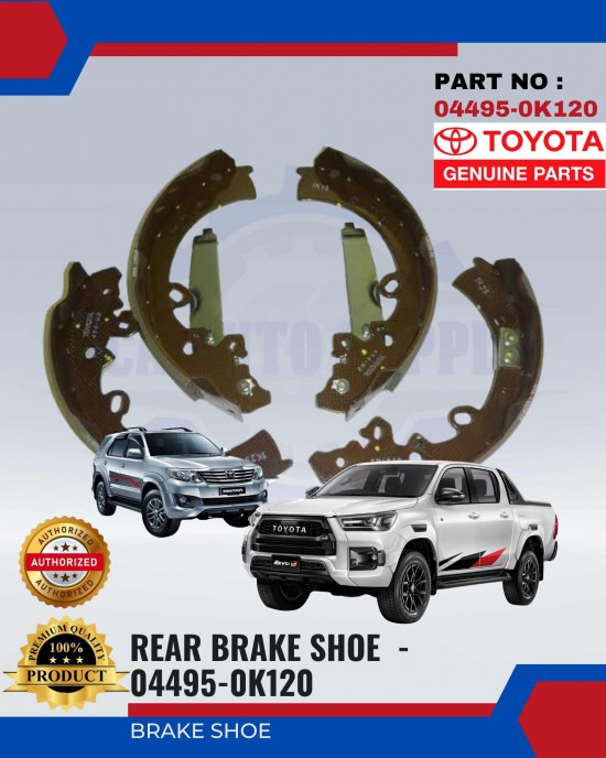 Rear Brake Shoe-Toyota Hilux-Fortuner-04495-0K120-Original Brake System image