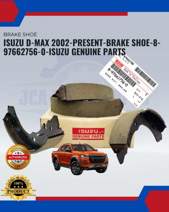 Isuzu D-Max 2002-Present-Brake Shoe-8-97662756-0-Isuzu Genuine Parts Brake Shoes image