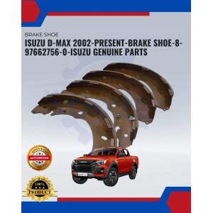 Isuzu D-Max 2002-Present-Brake Shoe-8-97662756-0-Isuzu Genuine Parts