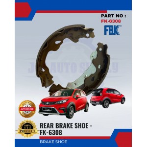 Rear Brake Shoe-Proton Iriz 1.3-1.5-Proton Persona VVT 2016-FBK-FK6308