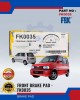 Perodua Kenari - Kelisa Rear Brake Shoe - FBK - FK0035 Brake System image