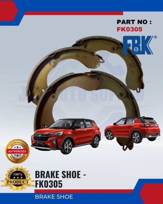 Brake Shoe-Perodua Ativa-FBK-FK0305 Brake System image