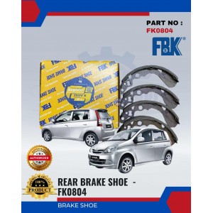 Rear Brake Shoe-Perodua Viva-FBK-FK0804