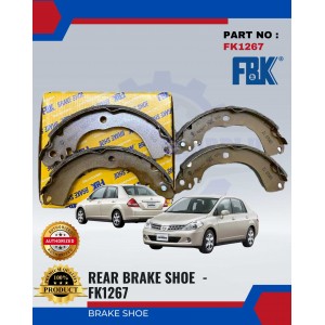 Rear Brake Shoe-Nissan Latio-FBK-FK1267