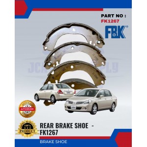 Rear Brake Shoe-Nissan Latio-FBK-FK1267