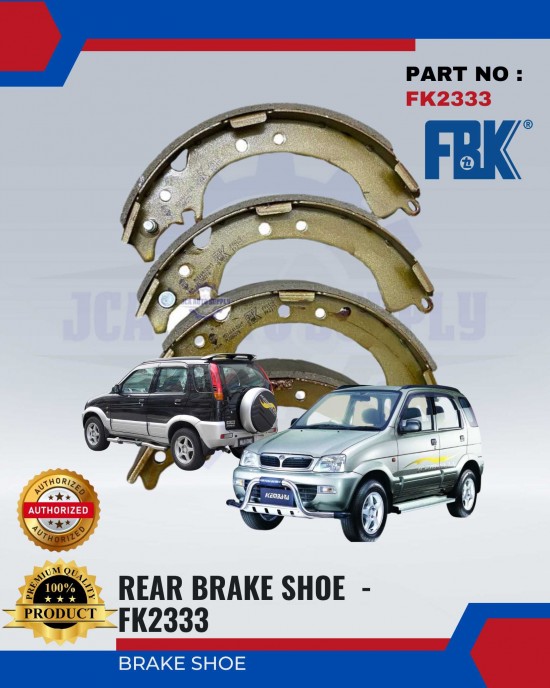 Perodua Kembara Rear Brake Shoe - FBK - FK2333 Brake System image