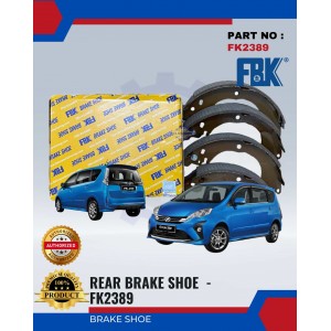 Rear Brake Shoe-Perodua Alza-FBK-FK2389