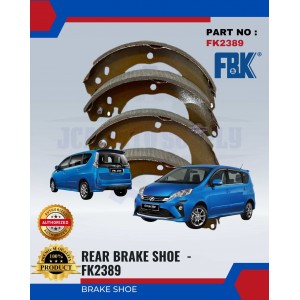 Rear Brake Shoe-Perodua Alza-FBK-FK2389