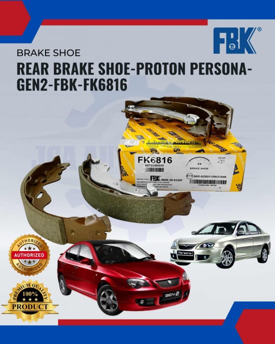 REAR BRAKE SHOE-PERSONA-GEN 2-FBK -FK6816 image