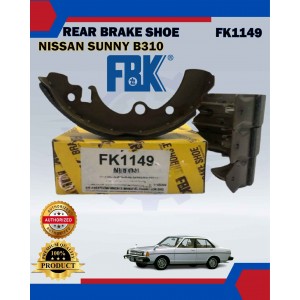 Rear Brake Shoe Set-Nissan Sunny B310-FBK-FK1149