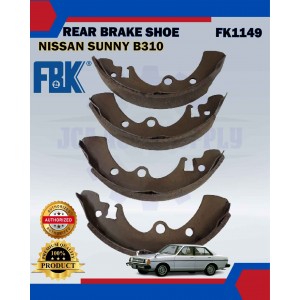 Rear Brake Shoe Set-Nissan Sunny B310-FBK-FK1149