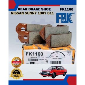 Rear Brake Shoe Set-Nissan Sunny 130Y B11-FBK-FK1160