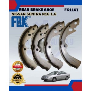 Rear Brake Shoe Set-Nissan Bluebird U11 M910-Sentra N16 1.6-FBK-FK1167