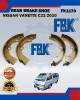 Rear Brake Shoe Set-Nissan Vanette C22 2010-FBK-FK1170 Brake System image