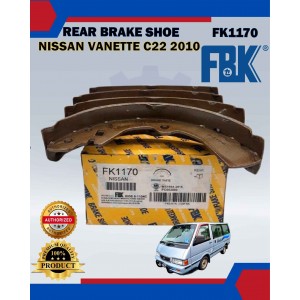 Rear Brake Shoe Set-Nissan Vanette C22 2010-FBK-FK1170