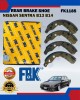 Rear Brake Shoe Set-Nissan Sentra B13 B14-FBK-FK1185 Brake System image