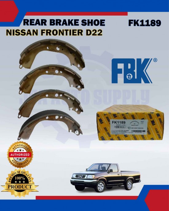 Rear Brake Shoe Set-Nissan Frontier D22-FBK-FK1189 Brake System image