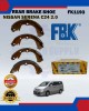 Rear Brake Shoe Set-Nissan Serena C24 2.0-FBK-FK1193 Brake System image