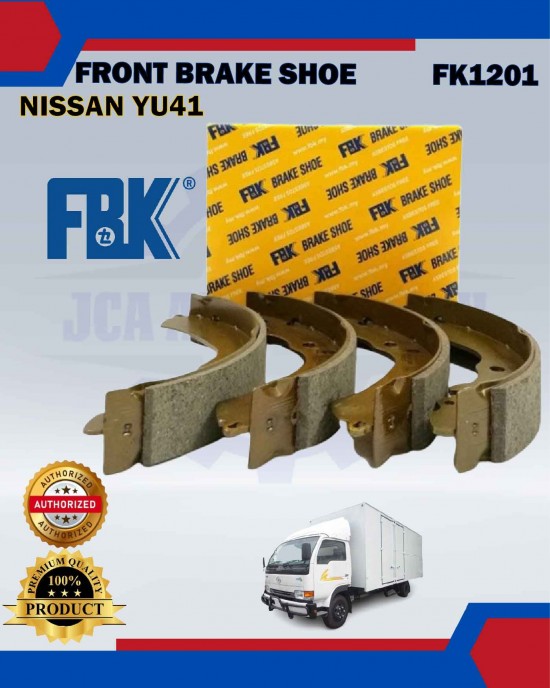 Front Brake Shoe Set-Nissan YU41-FBK-FK1201 Brake System image