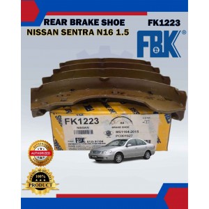 Rear Brake Shoe Set-Nissan Sentra N16 1.5-FBK-FK1223