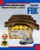 Rear Brake Shoe Set-Nissan NV200 1.6 M20-FBK-FK1276 Brake System image