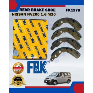 Rear Brake Shoe Set-Nissan NV200 1.6 M20-FBK-FK1276