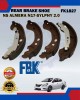 Rear Brake Shoe Set-Nissan Almera N17 1.5-Sylphy 2.0-FBK-FK1827 Brake System image