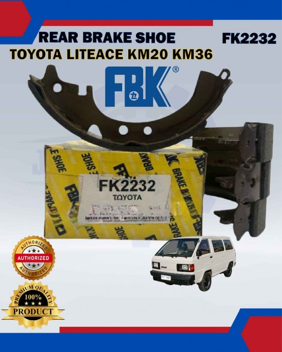 Rear Brake Shoe Set-Toyota Hilux TH32-Liteace KM20 KM36-FBK-FK2232 Brake System image