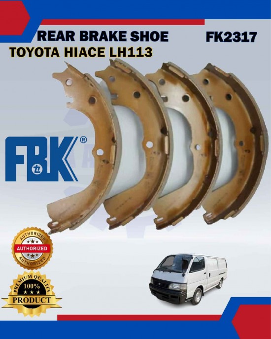 Rear Brake Shoe Set-Toyota Hiace LH113-FBK-FK2317 image