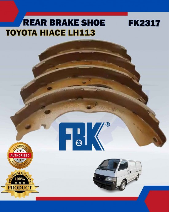 Rear Brake Shoe Set-Toyota Hiace LH113-FBK-FK2317 image