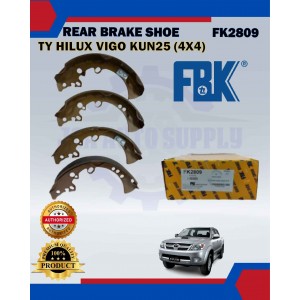 Rear Brake Shoe Set-Toyota Hilux Vigo KUN25 (4X4)-FBK-FK2809