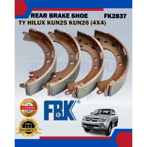 Rear Brake Shoe-Toyota Hilux KUN25 KUN26 (4X4)-GUN125-FBK-FK2837