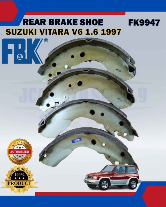 Rear Brake Shoe-Suzuki Vitara V6 1.6 1997-FBK-FK9947 Brake System image