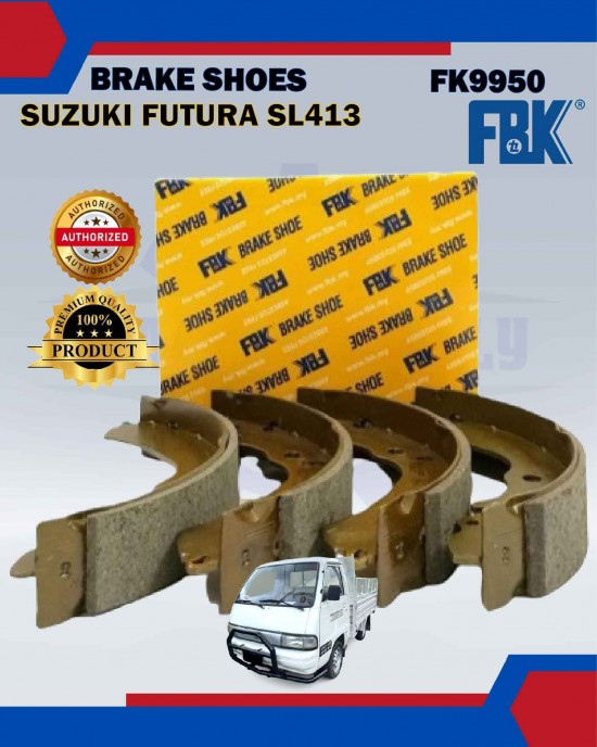 Rear Brake Shoe-Suzuki Futura SL413-FBK-FK9950 Brake System image