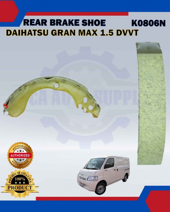 Rear Brake Shoe Set-Daihatsu Gran Max 1.5 DVVT-K0806N Brake System image