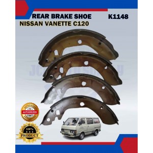 Rear Brake Shoe Set-Nissan Vanette C120 Van 1.5-Bluebird U120-Stanza T11-Skyline 180K-K1148