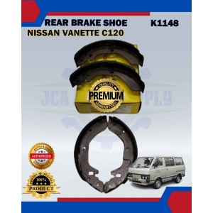 Rear Brake Shoe Set-Nissan Vanette C120 Van 1.5-Bluebird U120-Stanza T11-Skyline 180K-K1148