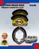 Rear Brake Shoe Set-Nissan Vanette C120 Van 1.5-Bluebird U120-Stanza T11-Skyline 180K-K1148 Brake System image