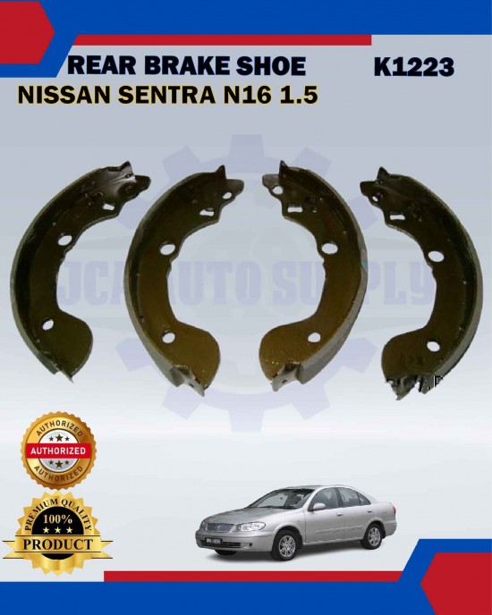 Rear Brake Shoe Set-Nissan Sentra N16 1.5-K1223 Brake System image