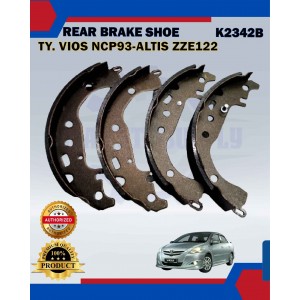 Rear Brake Shoe Set-Toyota Vios NCP93-Altis ZZE122-K2342B