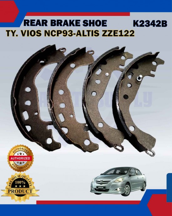 Rear Brake Shoe Set-Toyota Vios NCP93-Altis ZZE122-K2342B Brake System image