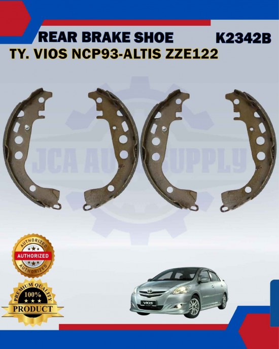 Rear Brake Shoe Set-Toyota Vios NCP93-Altis ZZE122-K2342B Brake System image