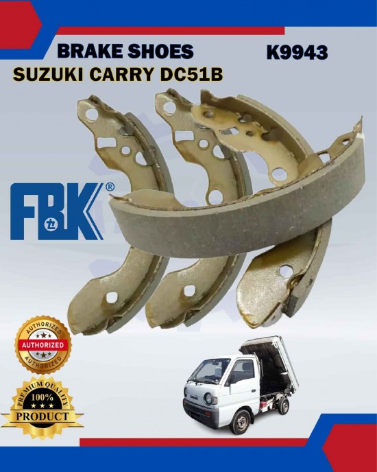 Rear Brake Shoe-Suzuki Carry DC51B DE51T 1.0-FBK-K9943 Brake System image