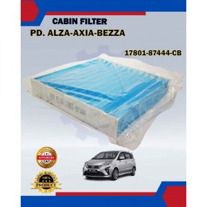 Cabin Filter Carbon (Blue)-Perodua Alza-Bezza-Myvi Lagi Best-Icon-D20N-17801-