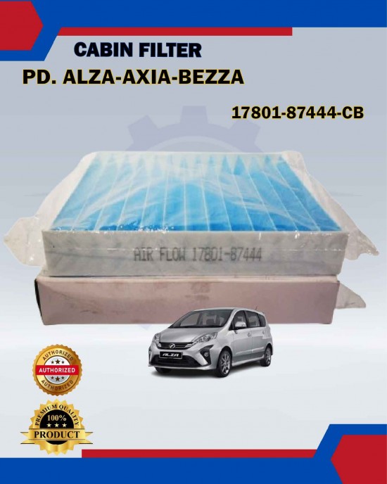 Cabin Filter Carbon (Blue)-Perodua Alza-Bezza-Myvi Lagi Best-Icon-D20N-17801- image