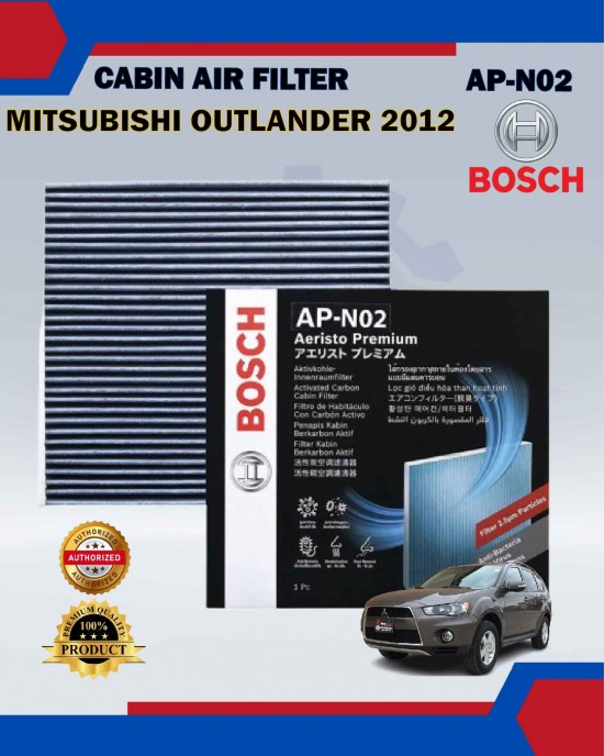 Showing image for Cabin Air-Cond Filter-Mitsubishi Outlander 2012-ASX-Lancer-BOSCH-AP-N02 Cabin Air-Cond Filter-Mitsubishi Outlander 2012-ASX-Lancer-BOSCH-AP-N02 image