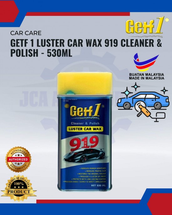 Getf 1 Luster Car Wax 919 Cleaner & Polish - 530ml Car Care Products image