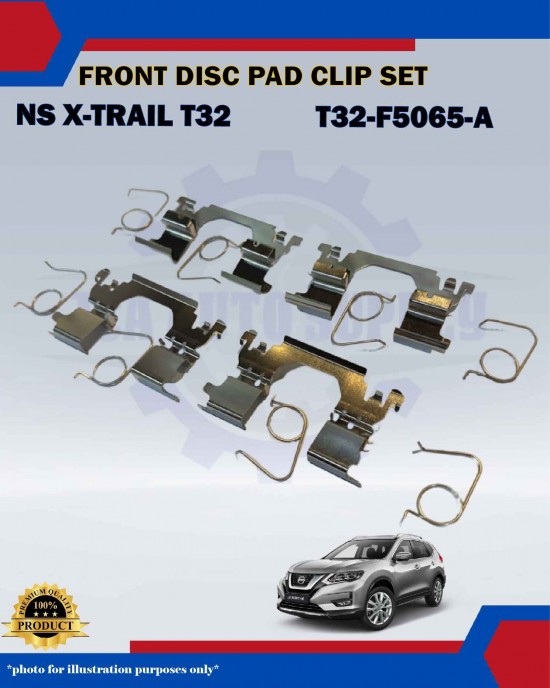 Front Disc Pad Clip Set-Nissan X-Trail T32 2.0cc 2.5cc-T32-F5065-A