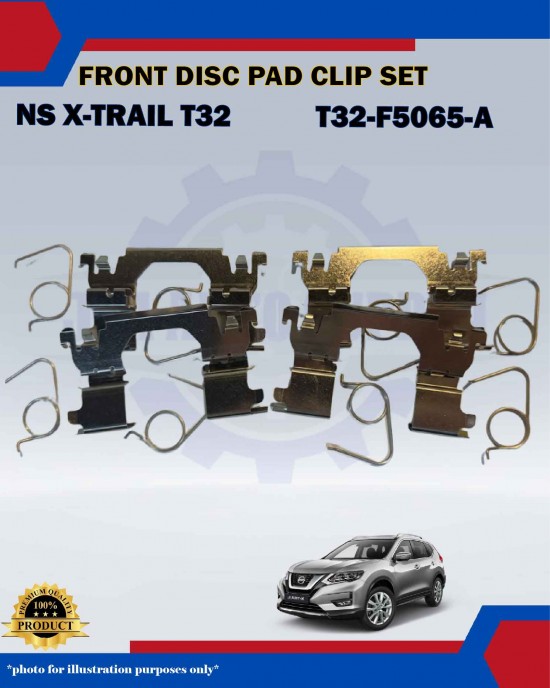 Front Disc Pad Clip Set-Nissan X-Trail T32 2.0cc 2.5cc-T32-F5065-A