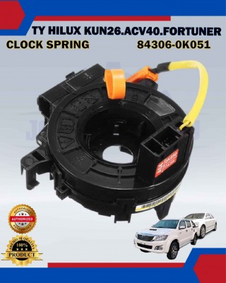 Clock spring-Toyota Hilux KUN25.KUN26.Camry ACV30.ACV40.Vios NCP93.Fortuner TGN51.Innova TGN40.Altis ZZE142-84306-0K051